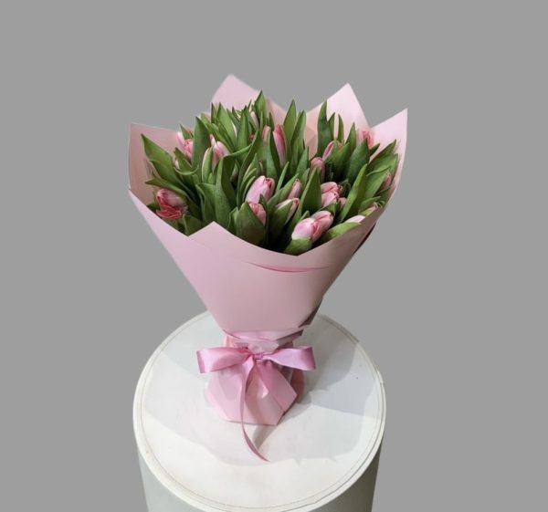 Pink Tulips Bouquet - Image 2